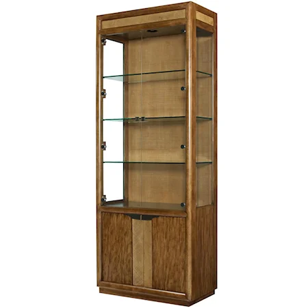 Bunching Curio Cabinet with 4 Doors and 4 Shelves